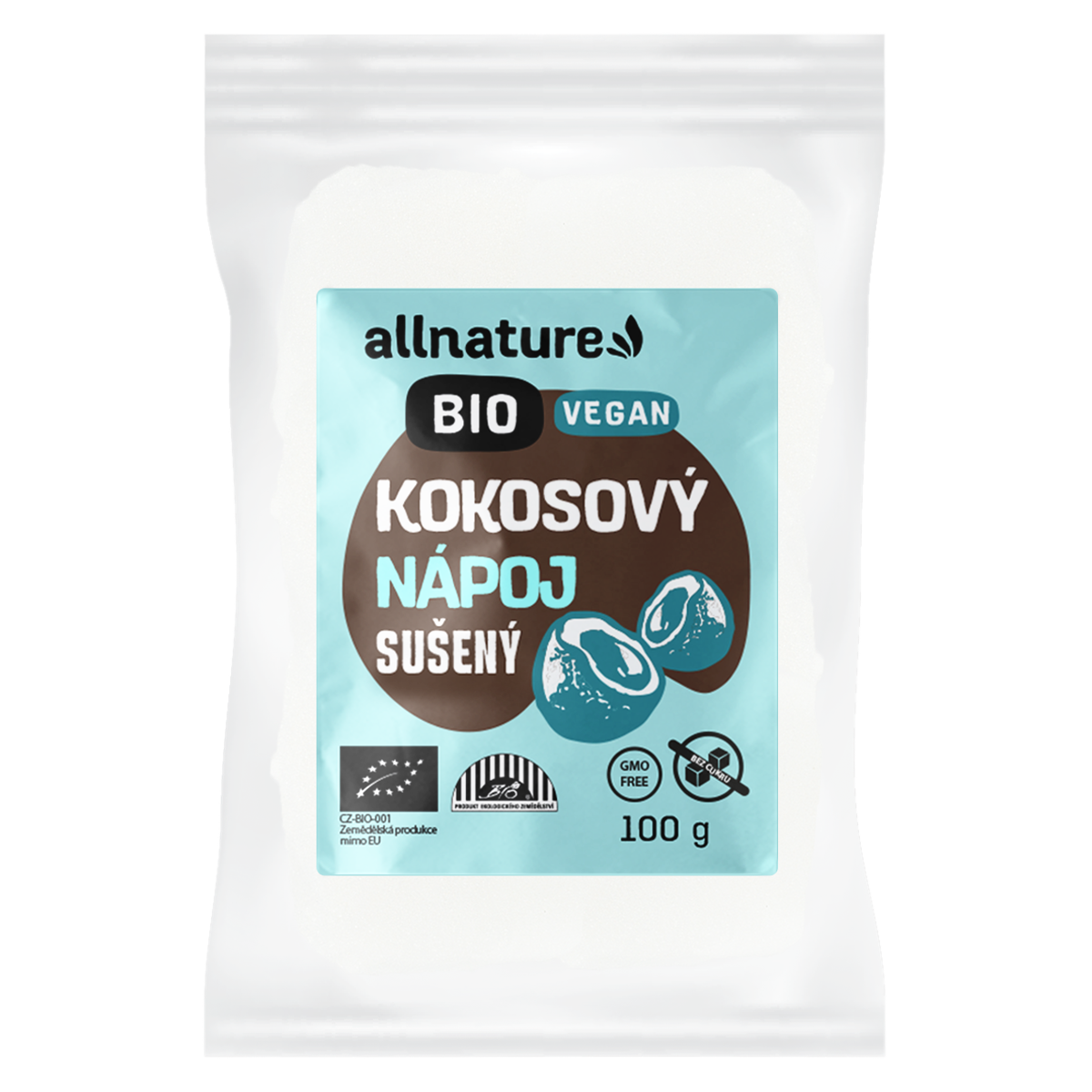 Allnature Kokosový nápoj sušený BIO - 100 g - bez přidaného cukru a pro vegany Allnature