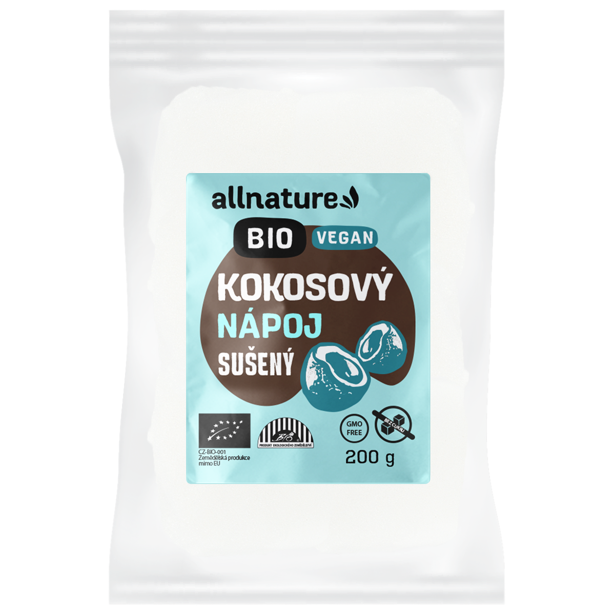 Allnature Kokosový nápoj sušený BIO - 200 g - bez přidaného cukru a pro vegany Allnature