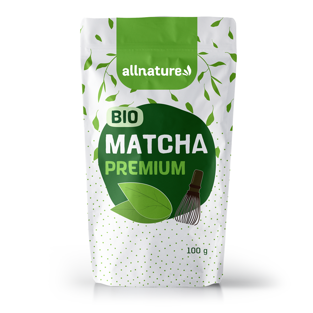 Allnature Matcha Premium BIO - 100 g - z první jarní sklizně čajových lístků Allnature