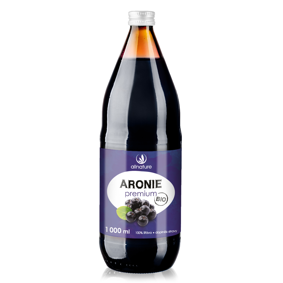 Allnature Šťáva z aronie Premium BIO (1 l) - 100% přírodní