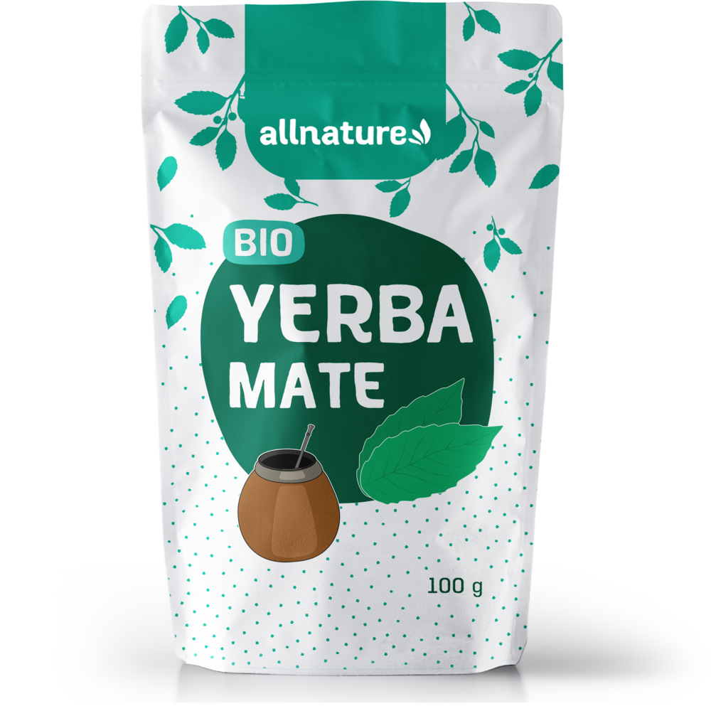 Allnature Yerba Mate čaj sypaný BIO (100 g) - s vitamíny a