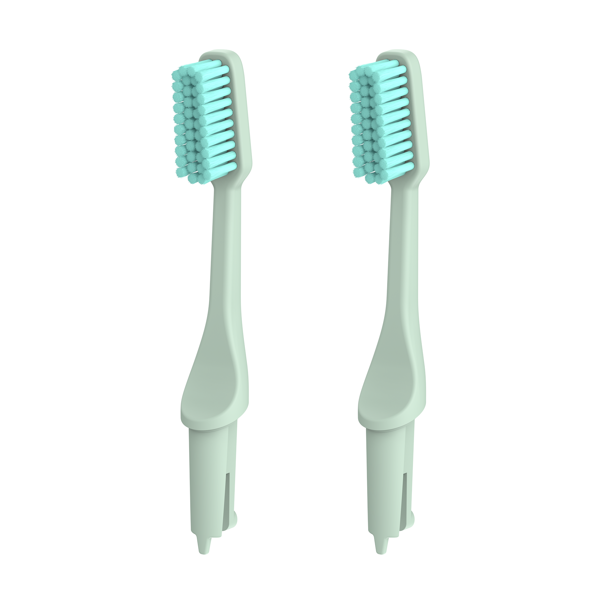 TIO TIOBRUSH Náhradní hlavice k zubnímu kartáčku (medium) - Cool Dew - 2 ks TIO