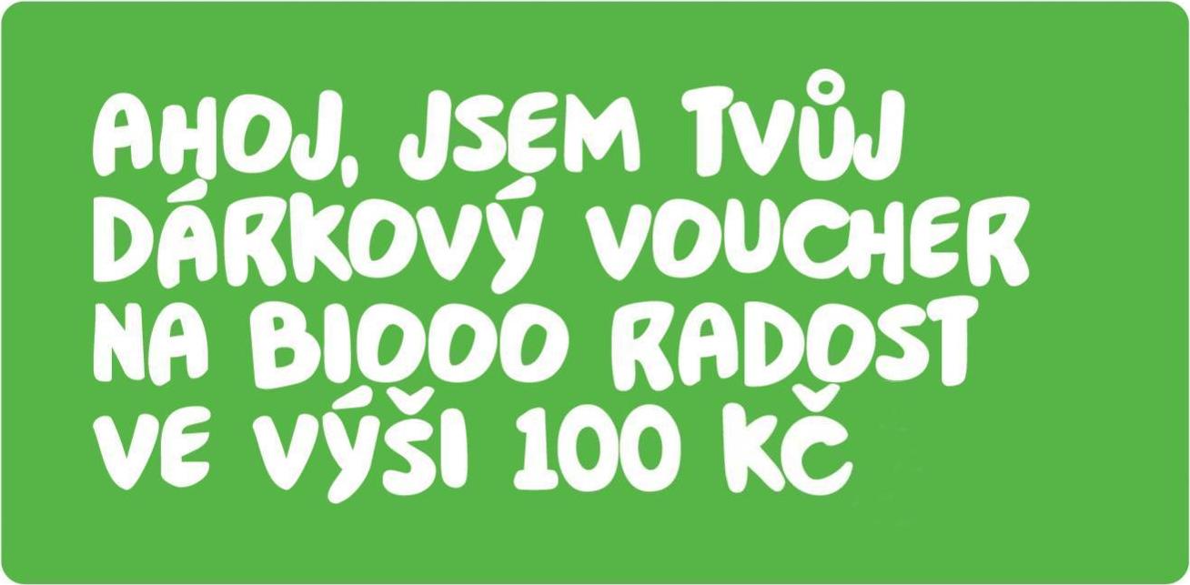 BiOOO Elektronický voucher 100 Kč 1 ks