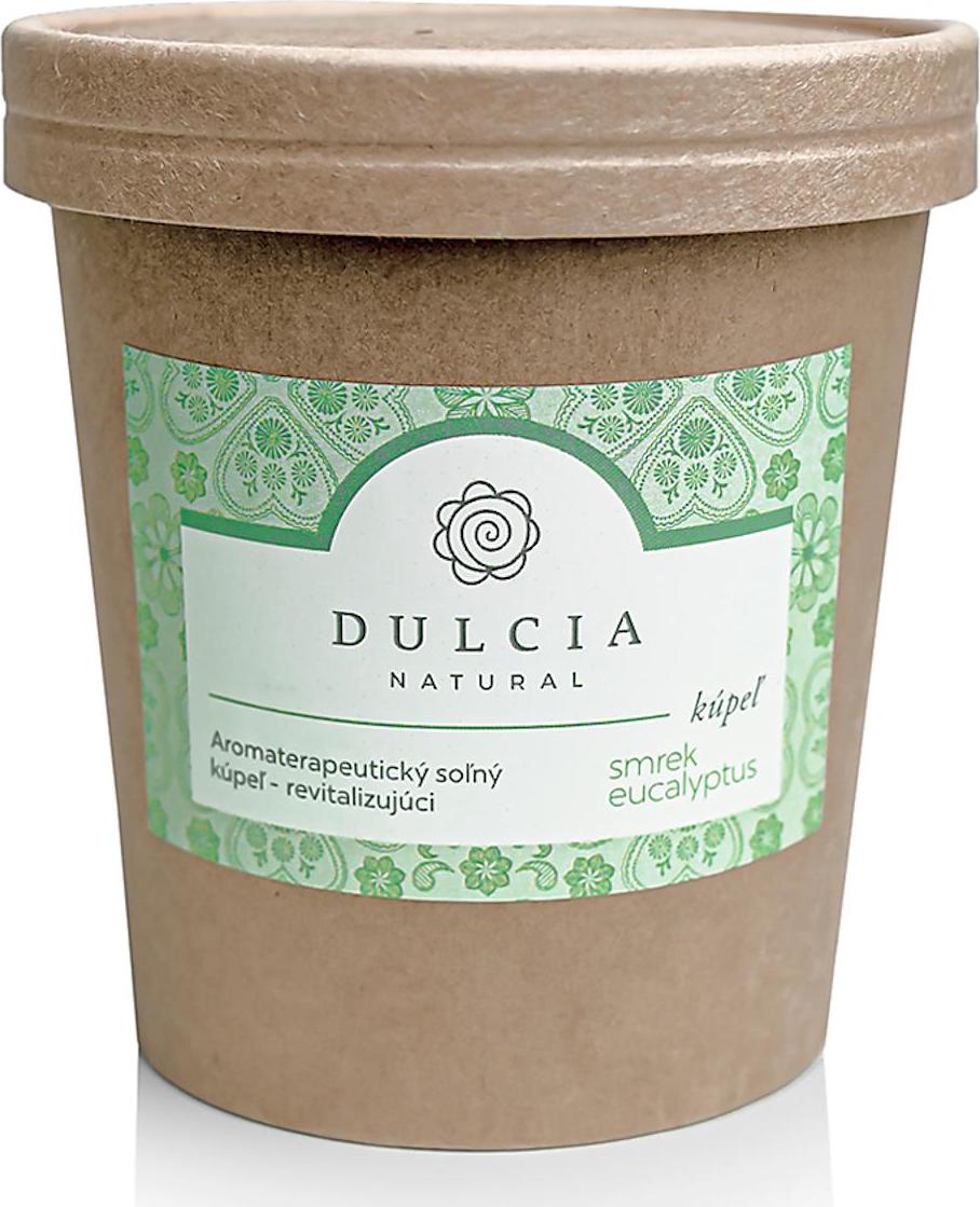 DULCIA natural Revitalizující solná koupel smrk a eucalyptus 550 g