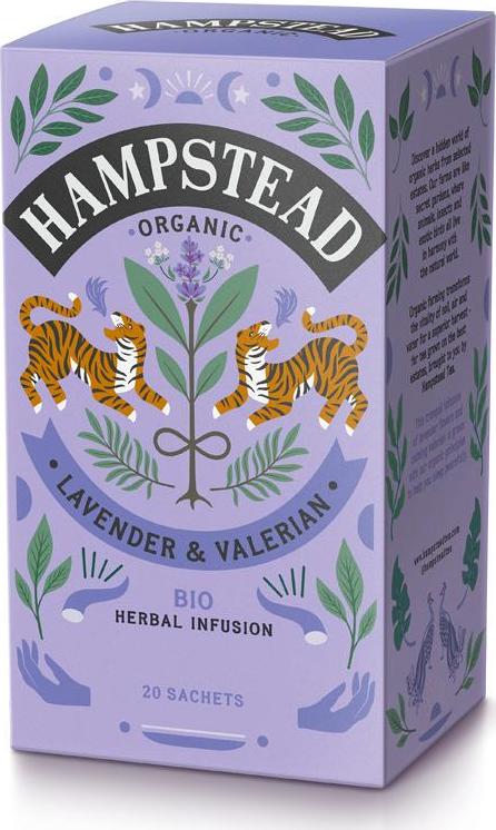 Hampstead Tea London BIO bylinný čaj s levandulí a kozlíkem