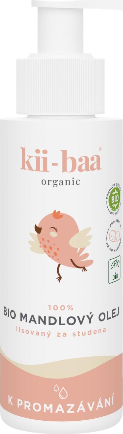 kii-baa® organic 100% Mandlový Bio Olej 100ml 0+ K promazávání 100ml