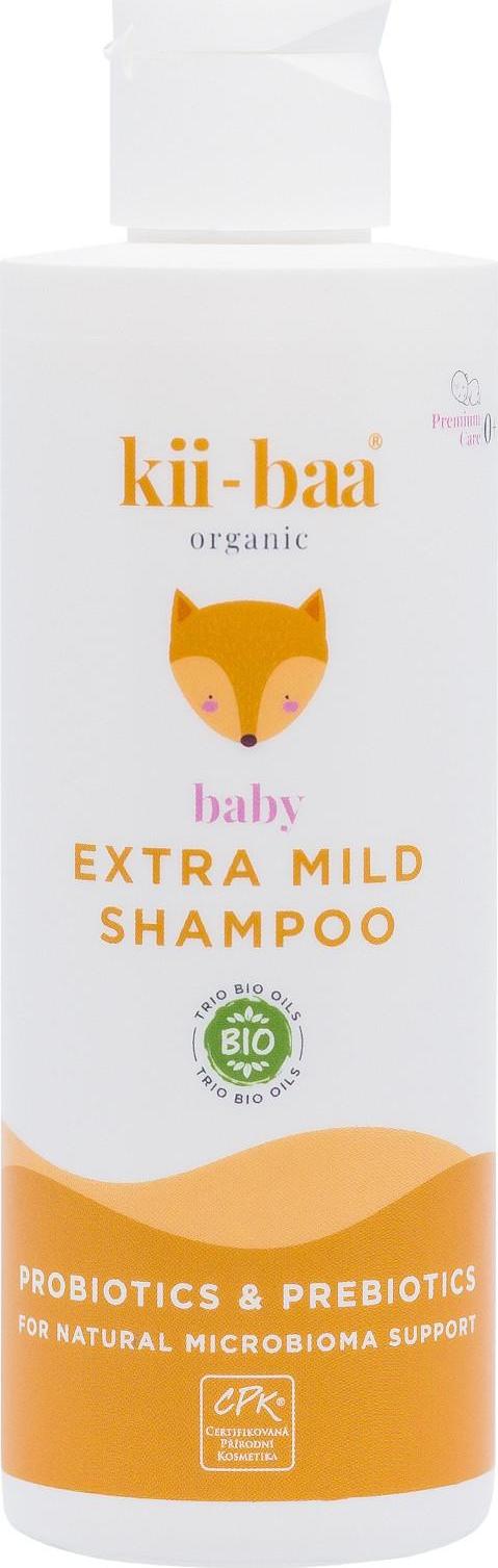 kii-baa® organic Extra jemný šampon 0+ s pro/prebiotiky 200ml