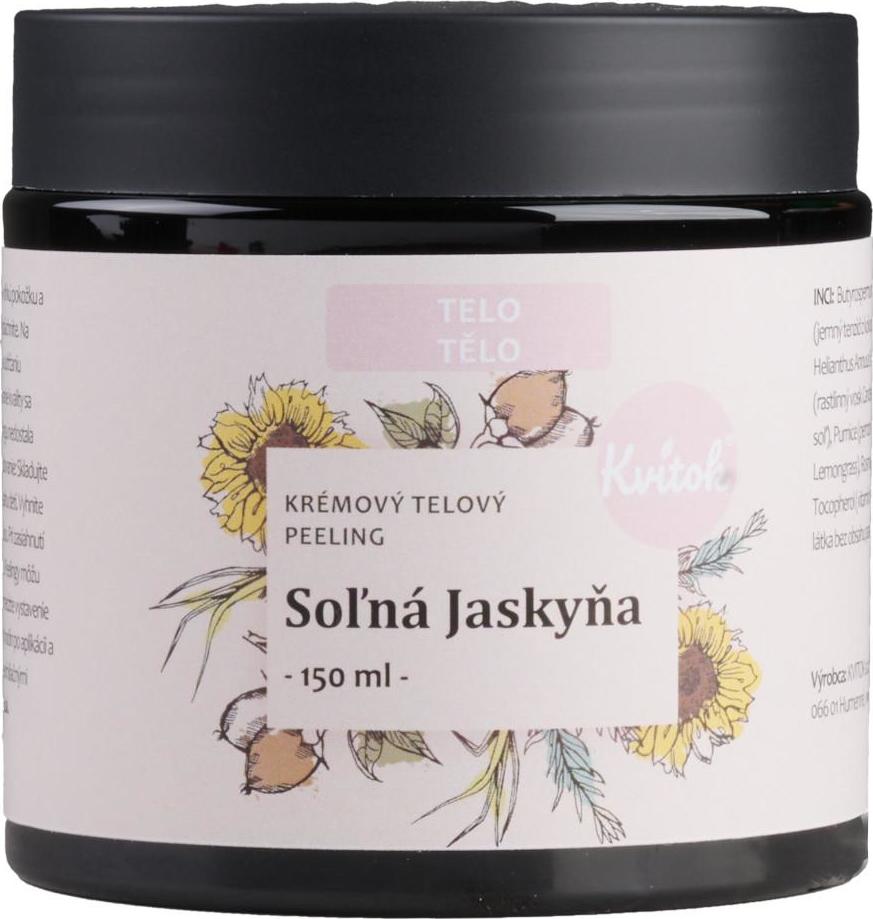 Kvitok Solný tělový peeling – Solná jeskyně 150ml