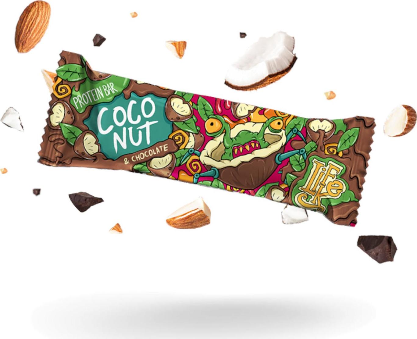 Lifelike Protein bar Coconut chocolate 50 g