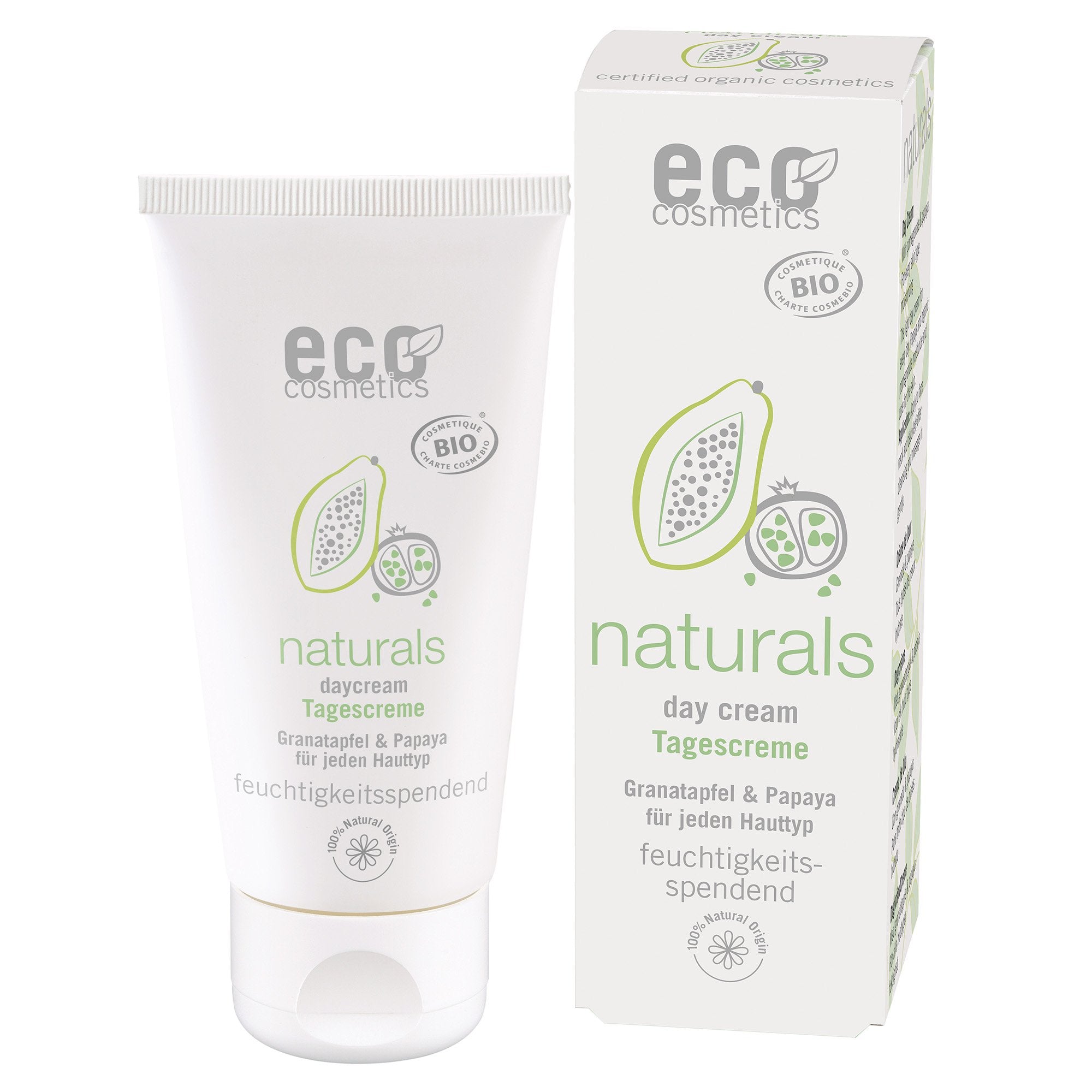 Eco Cosmetics Denní krém BIO (50 ml) - s granátovým jablkem a papájou Eco Cosmetics