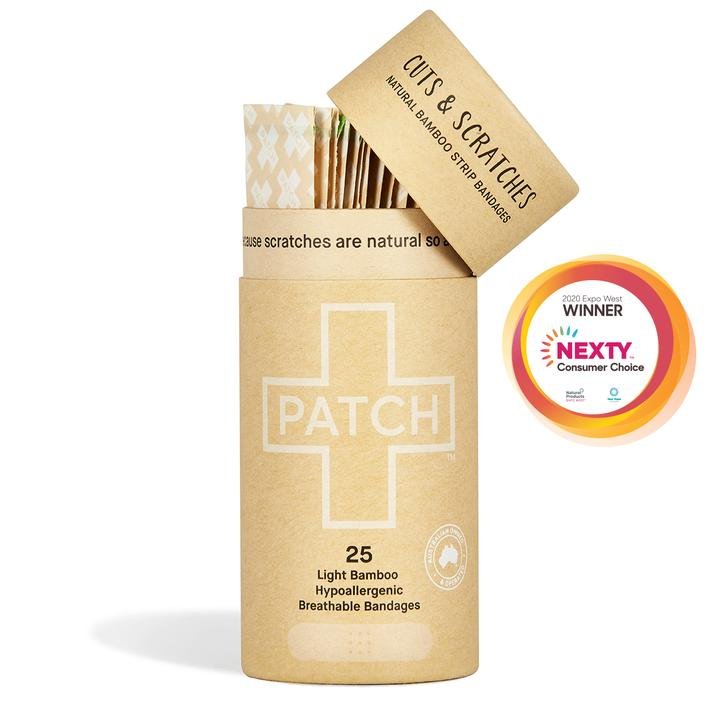 PATCH Bambusové náplasti Natural (25 ks) - na škrábance a drobná říznutí PATCH