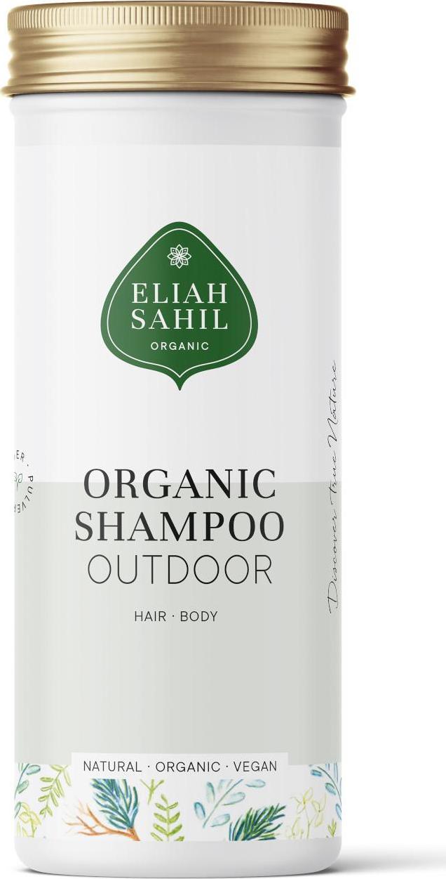 Eliah Sahil Organic Práškový šampon na vlasy a tělo Outdoor 100 g