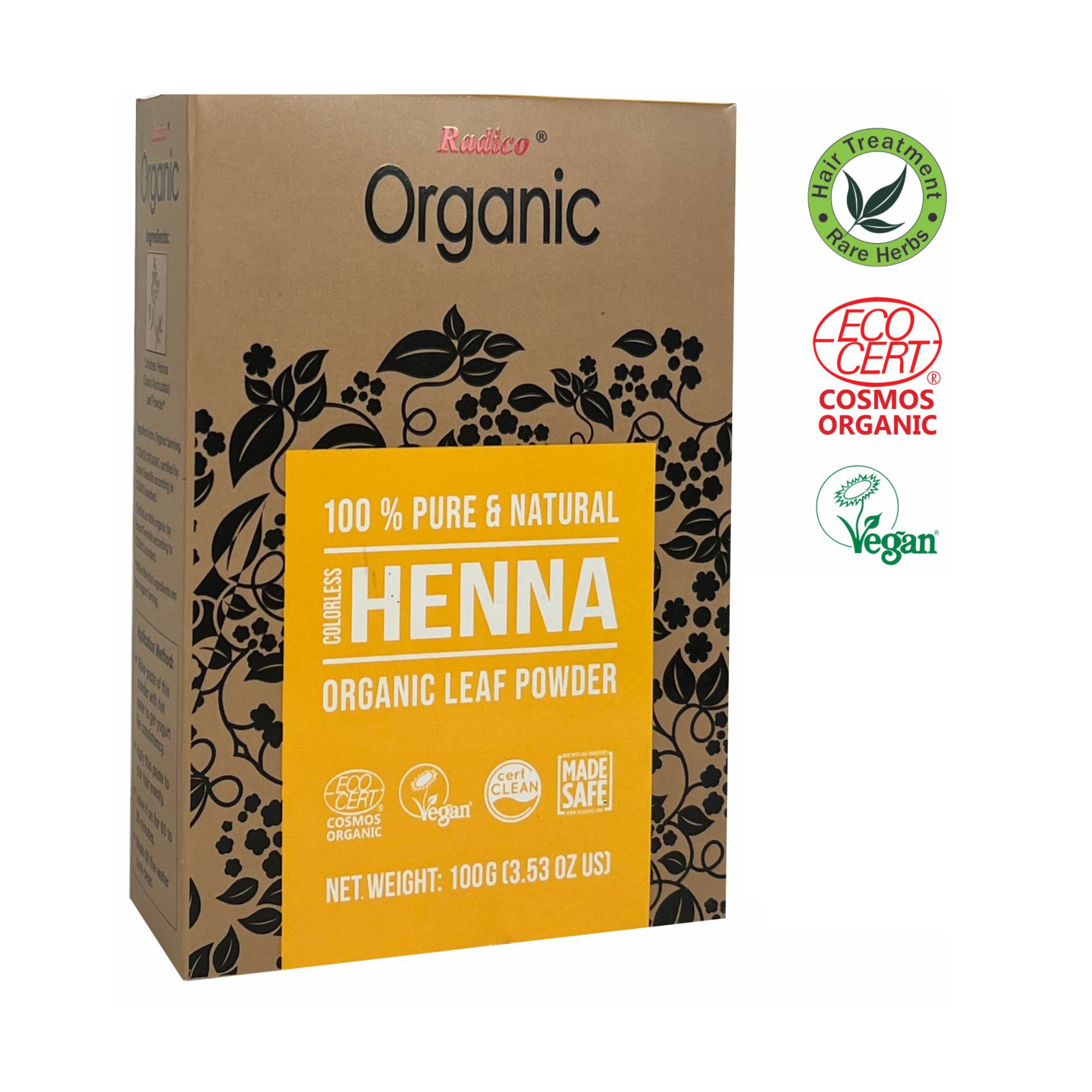 Radico Neutrální henna BIO (100 g) - II. jakost - pro regeneraci vlasů Radico