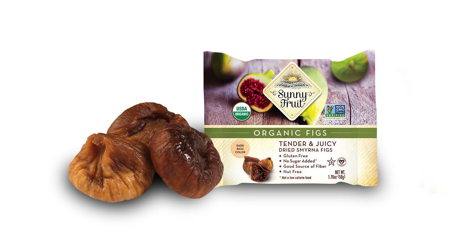 Sunny Fruit Fíky sušené na slunci BIO - 50g - jemné a šťavnaté Sunny Fruit