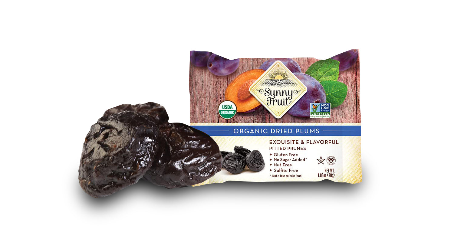 Sunny Fruit Švestky sušené na slunci BIO - 30 g - šťavnaté a bez pecek Sunny Fruit