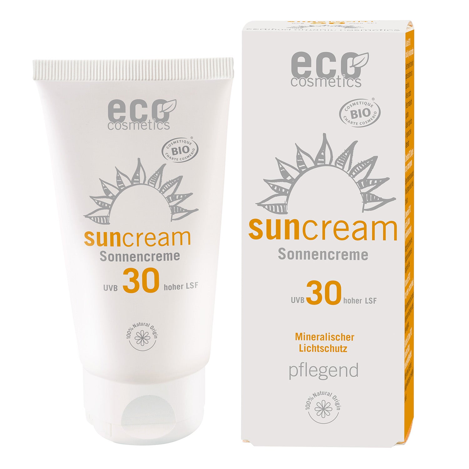 Eco Cosmetics Opalovací krém SPF 30 BIO (75 ml) - 100% přírodní