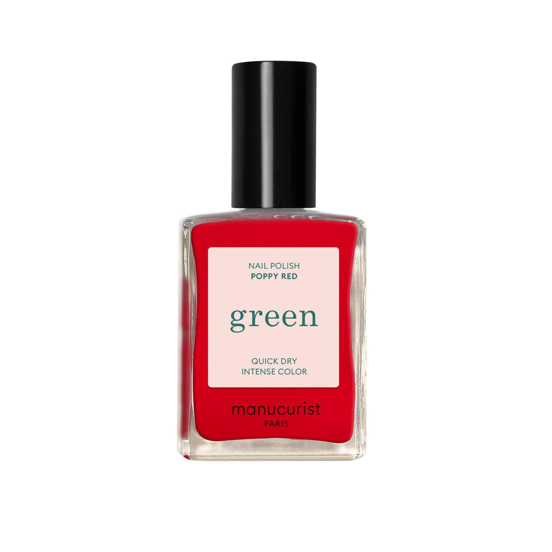 Manucurist Green lak na nehty - Poppy Red (15 ml) - výrazná červeň vlčích máků Manucurist