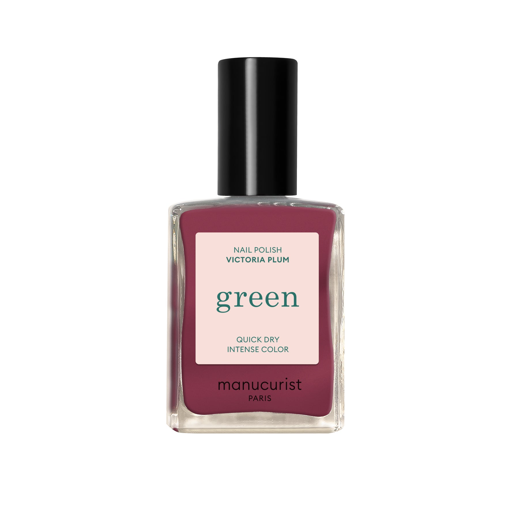 Manucurist Green lak na nehty - Victoria Plum (15 ml) - tmavorůžový pudrový odstín Manucurist