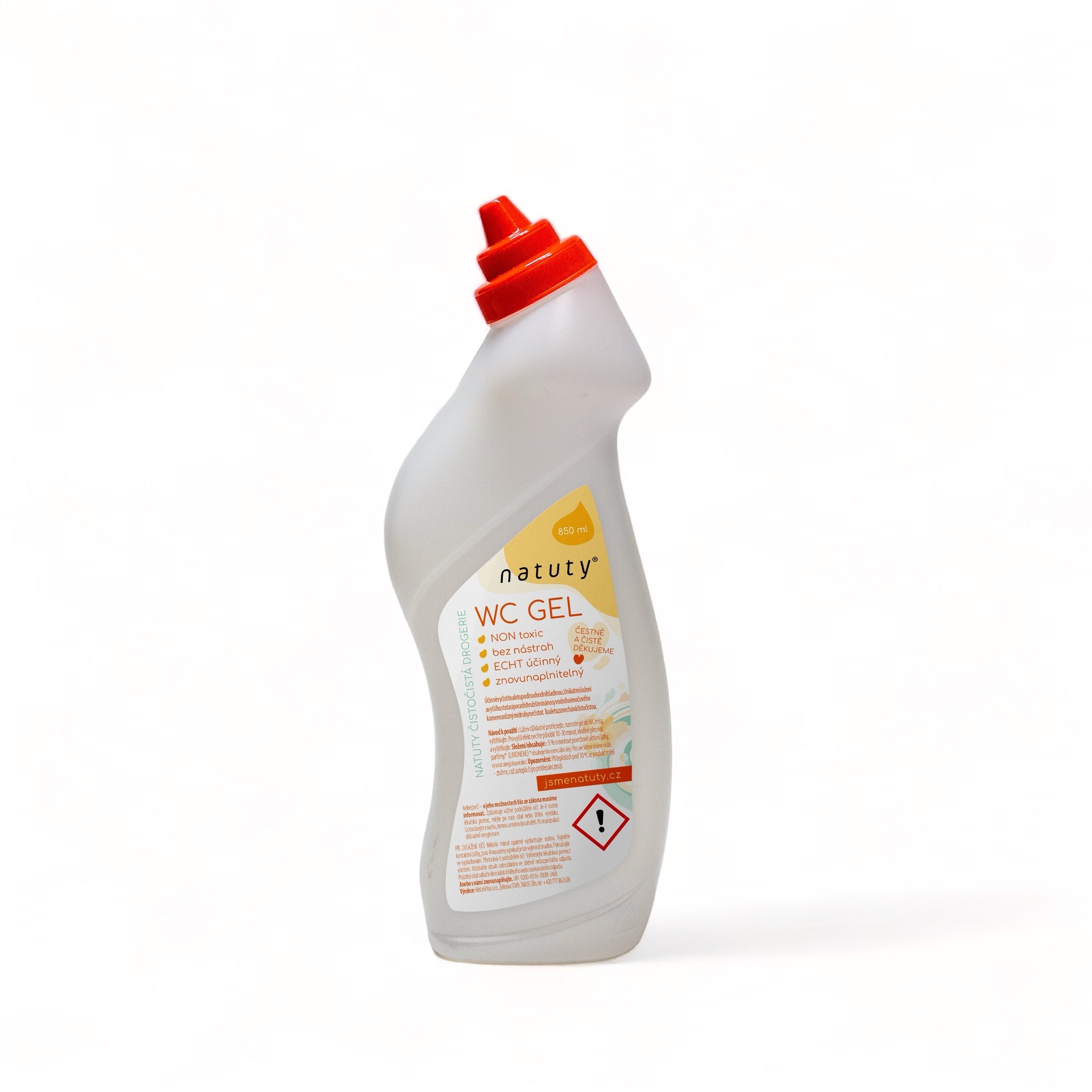 Natuty WC gel s vůní citronu (850 ml) - II. jakost Natuty