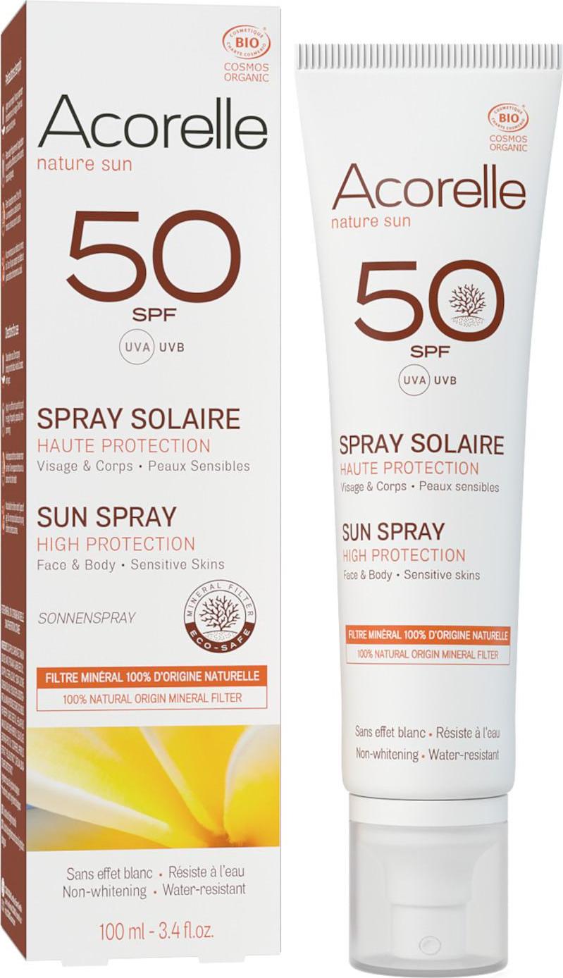 Acorelle Opalovací mléko SPF 50 ve spreji 100 ml