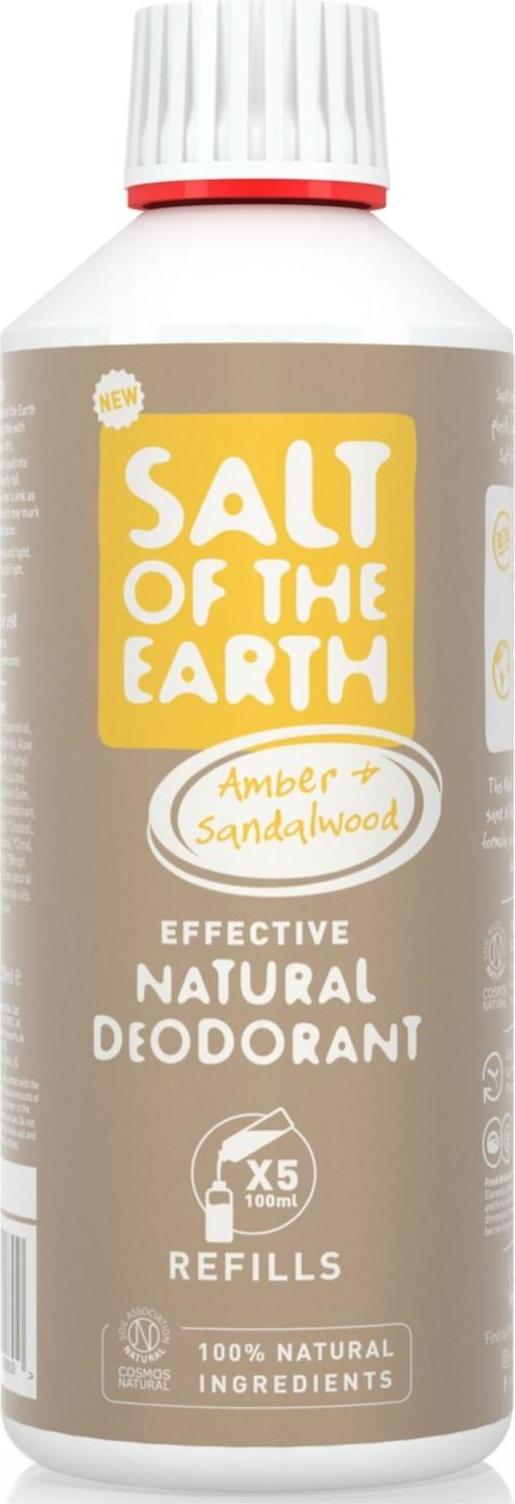 Salt of the Earth Pure Aura Náhradní náplň ambra a santalové dřevo 500 ml