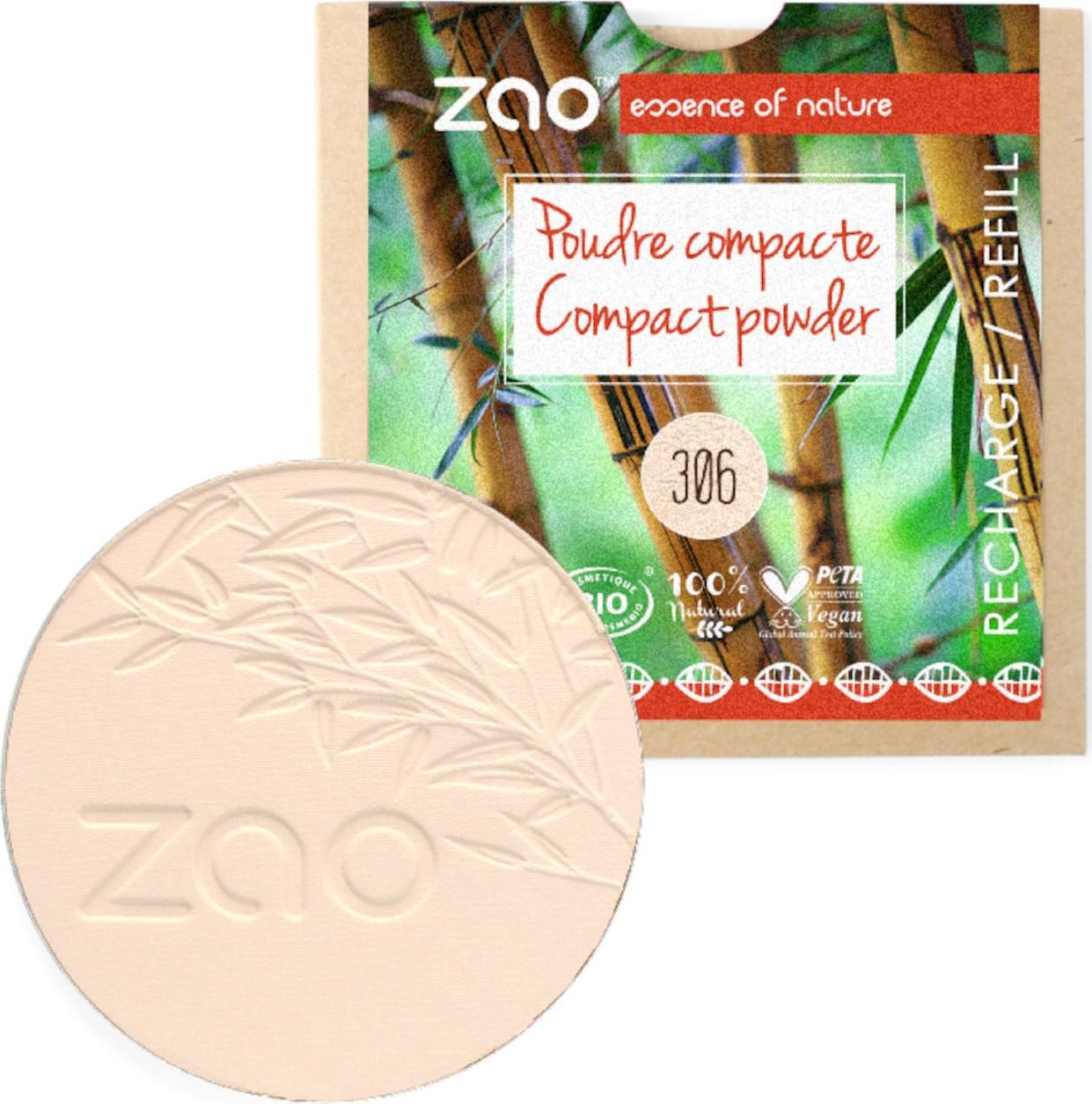 ZAO Kompaktní pudr 306 Light beige 9 g