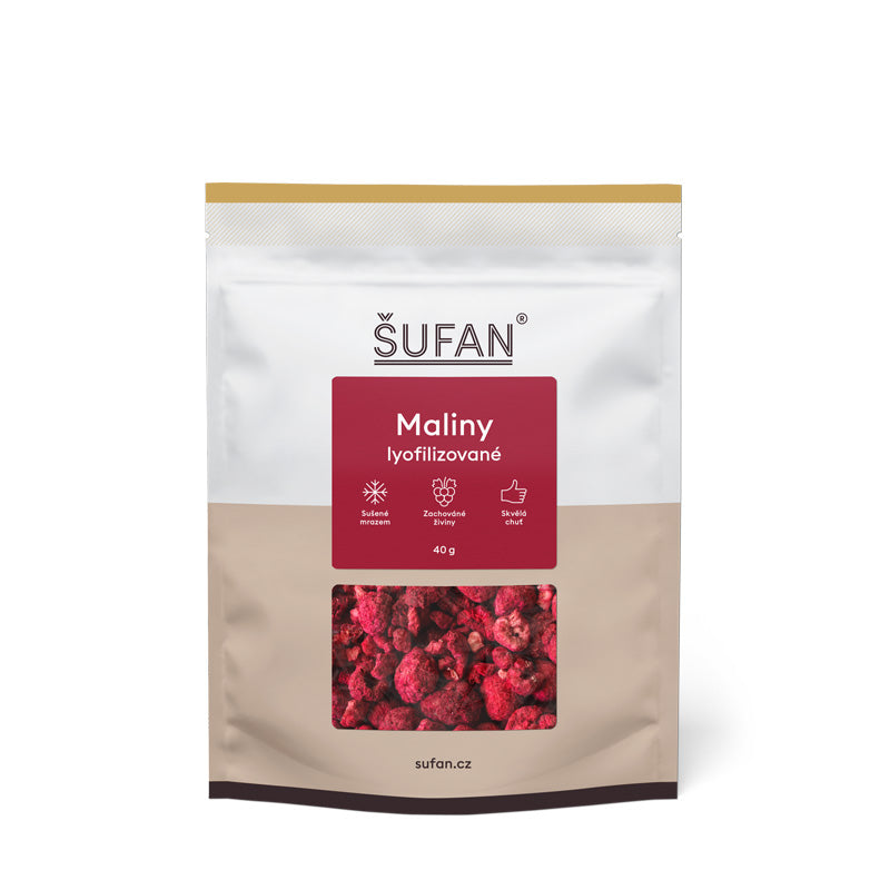 Šufan Maliny sušené mrazem (40 g) - bez cukru a konzervantů Šufan