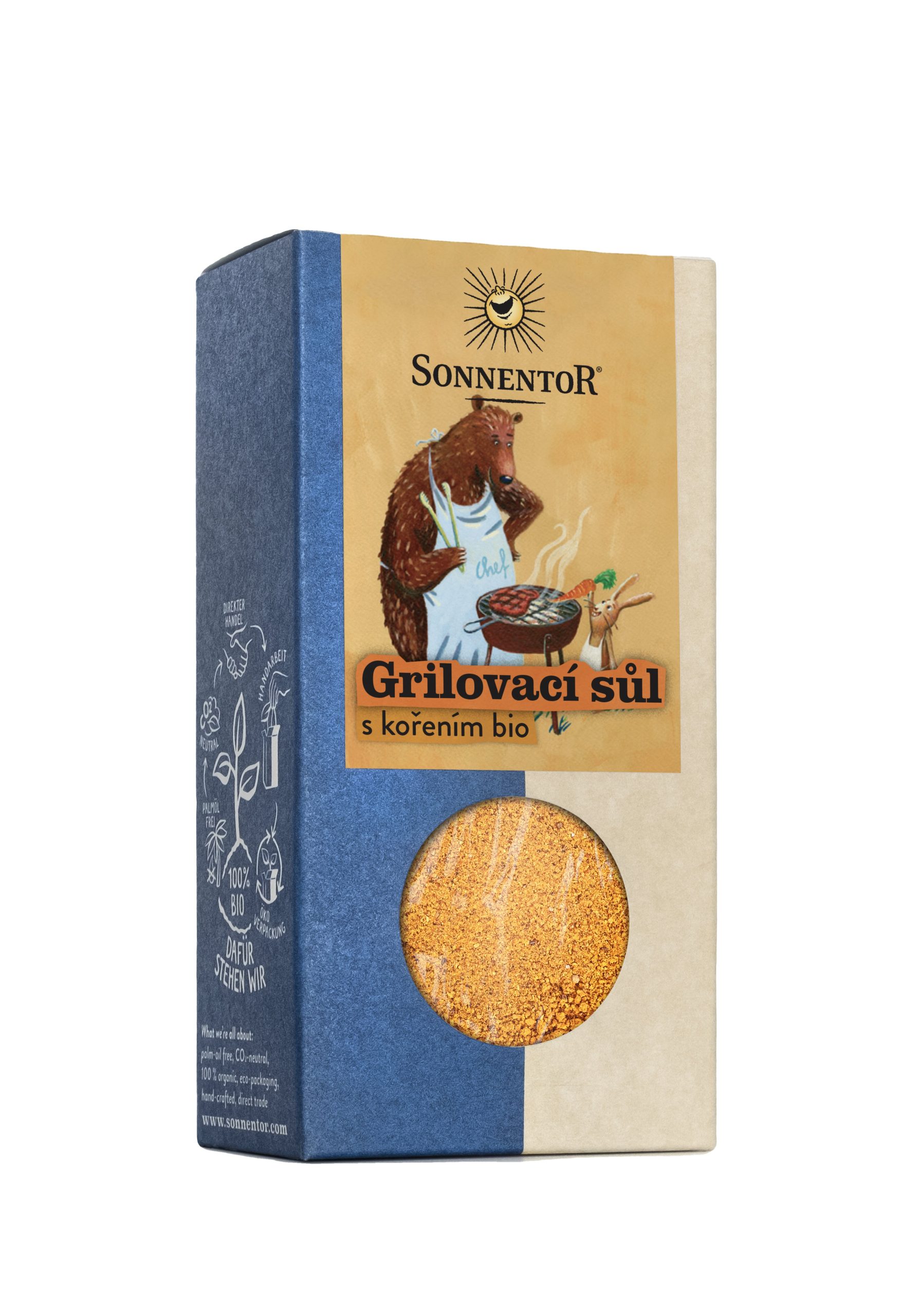 Sonnentor Grilovací sůl s kořením BIO (100 g) - II. jakost - skvělá na drůbeží maso a ryby Sonnentor