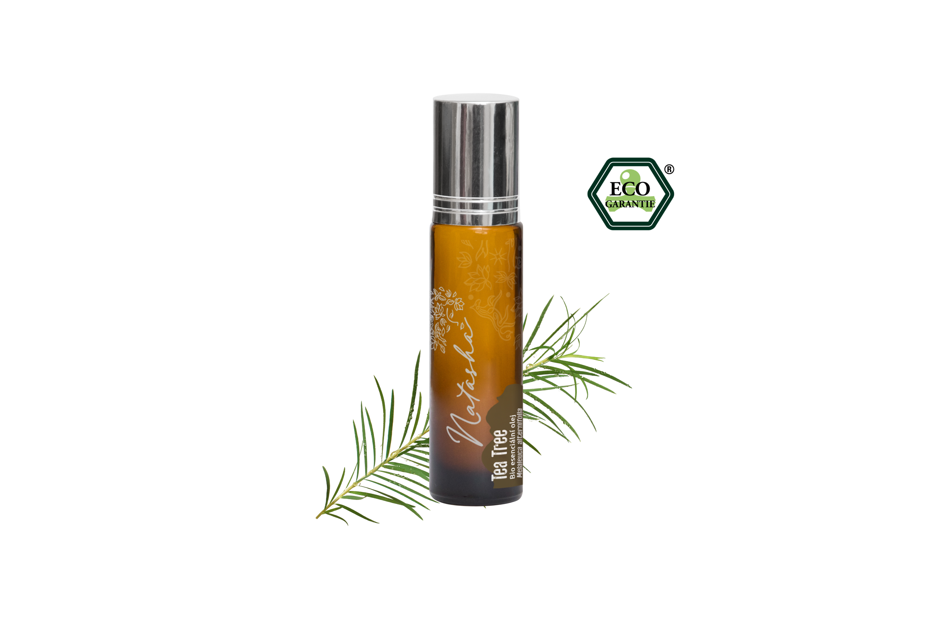 Natasha Roll-on Esenciální olej Tea Tree BIO (10 ml) - II. jakost - malý pomocník na cesty Natasha