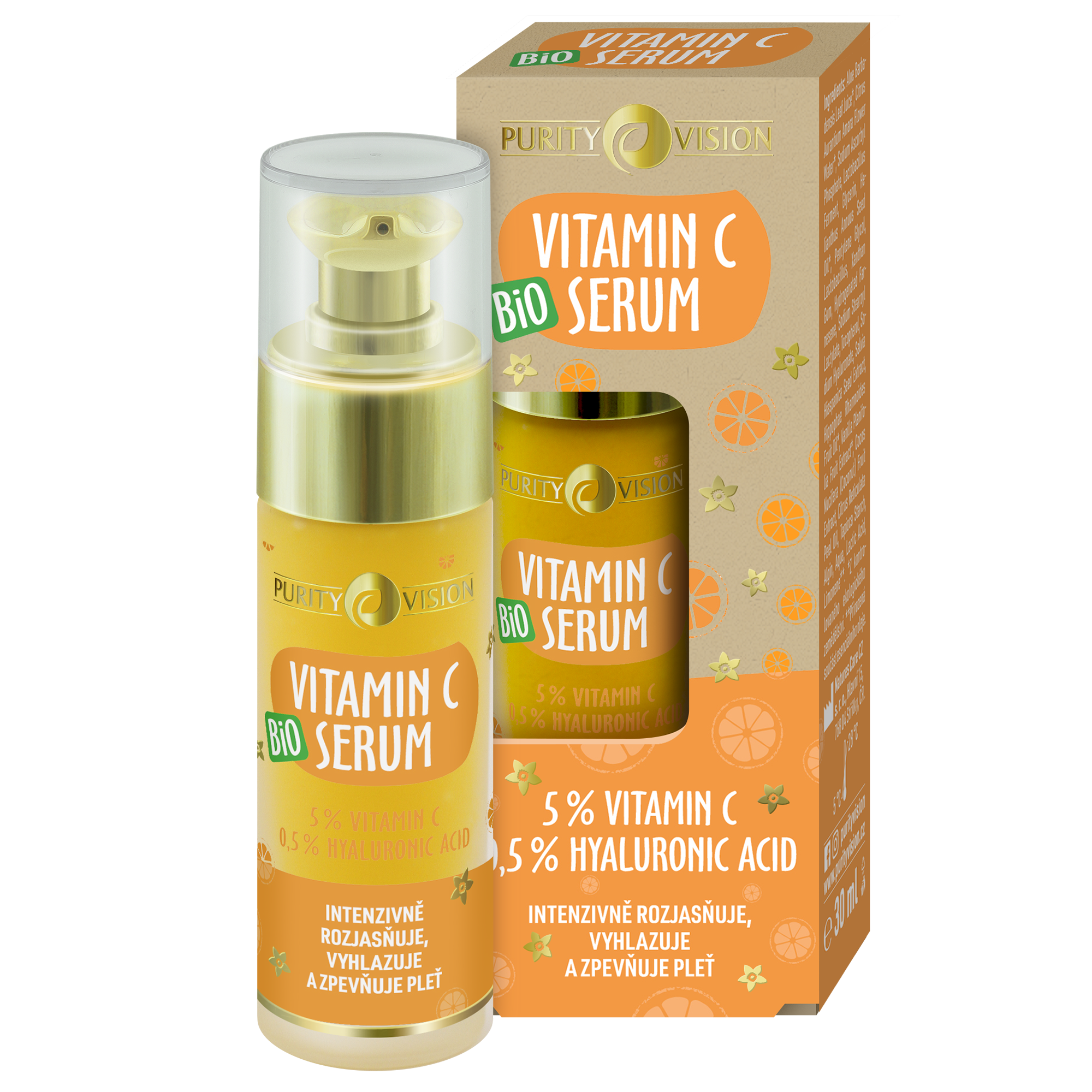Purity Vision Pleťové sérum Vitamín C BIO (30 ml) - II. jakost - rozjasňuje