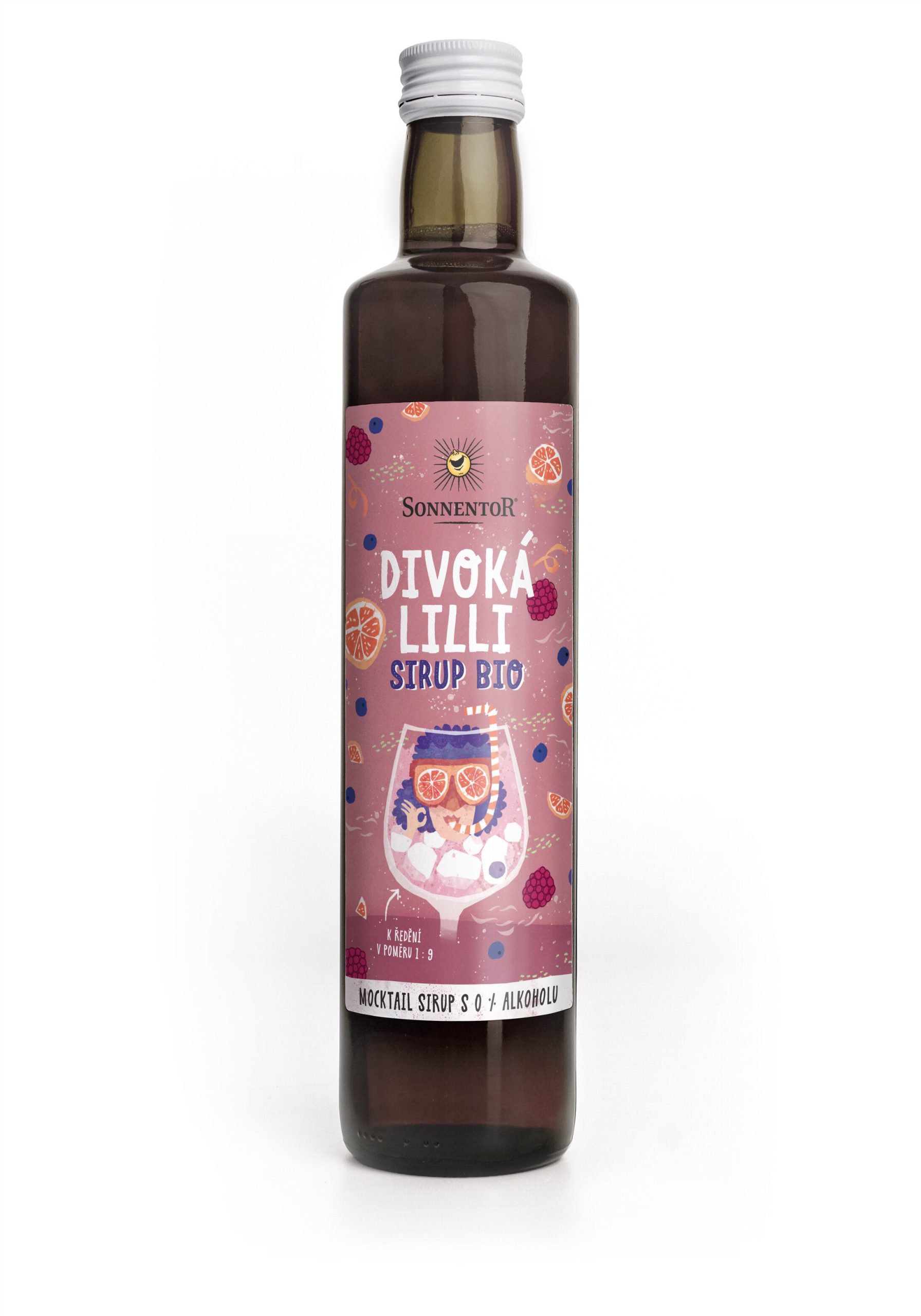 Sonnentor Sirup BIO - Divoká Lilli (500 ml) - II. jakost - osvěžující chuť bez přidaného cukru Sonnentor