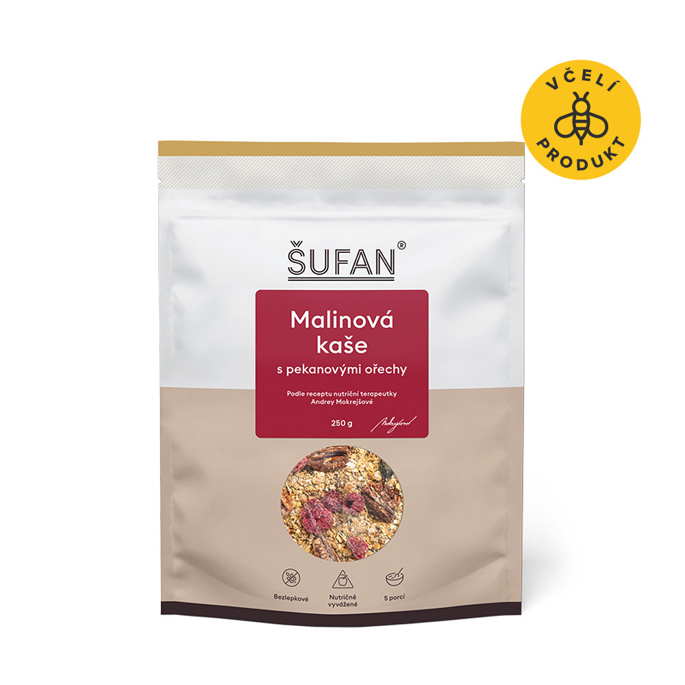 Šufan Malinová kaše s pekany (250 g) - II. jakost - bez lepku Šufan