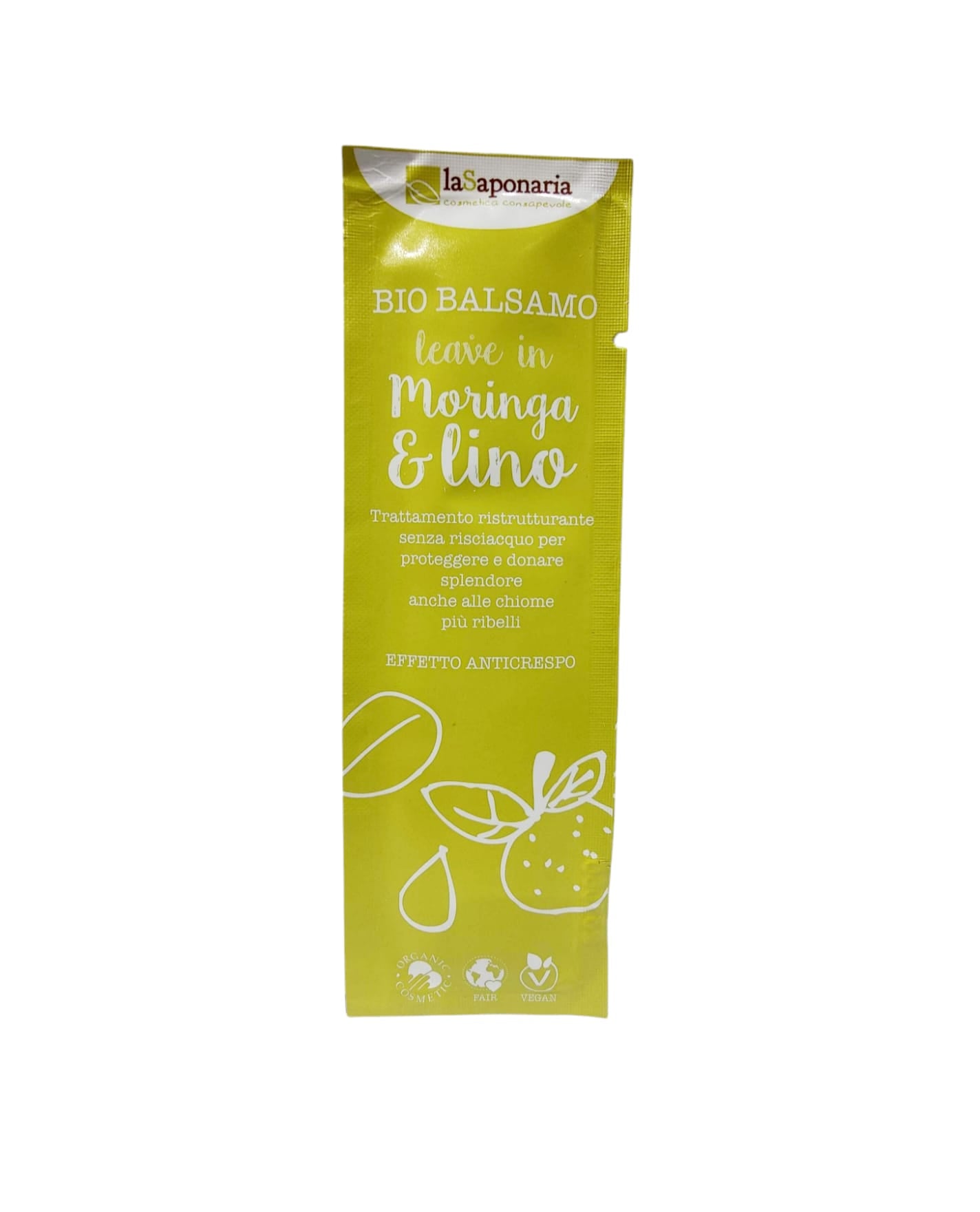 laSaponaria Bezoplachový kondicionér s moringou a lněným olejem BIO - vzorek (5 ml) laSaponaria