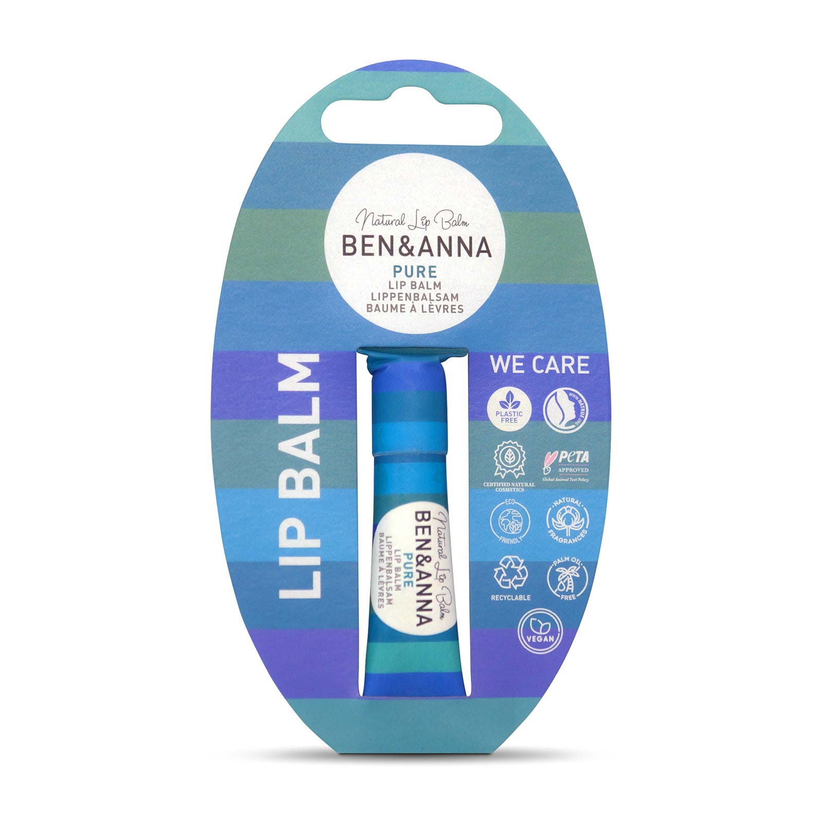 Ben & Anna Balzám na rty - Pure (6 g) - hydratuje a vyživuje rty Ben & Anna