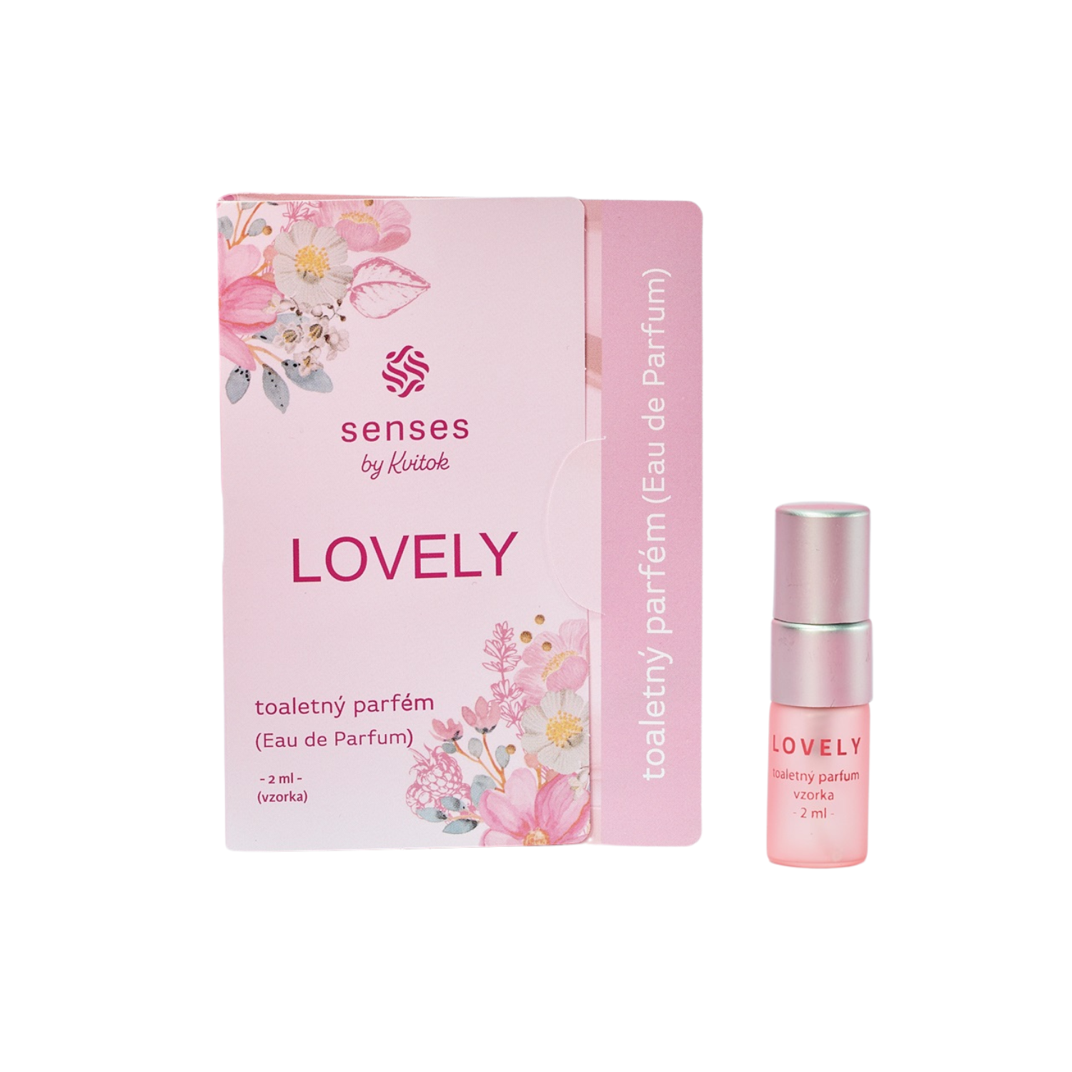 Kvitok Senses Toaletní parfém Lovely - vzorek (2 ml) - II. jakost - s vůní růže
