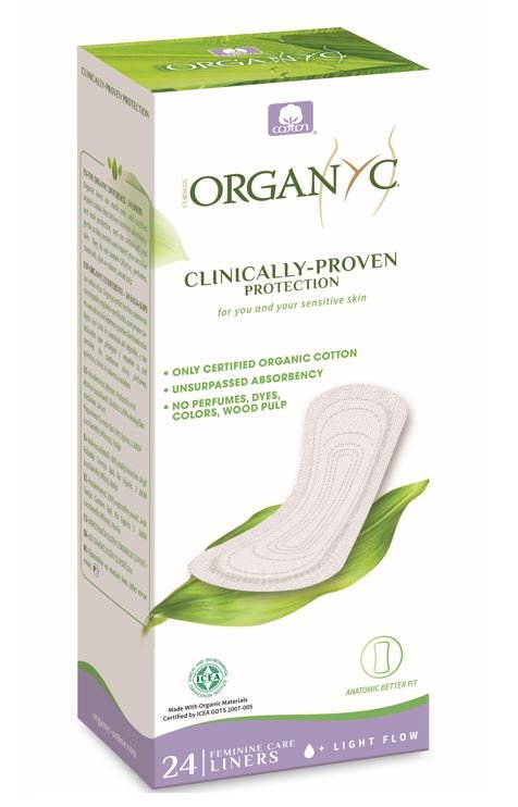 Organyc Slipové vložky Light Plus (24 ks) - II. jakost - z biobavlny