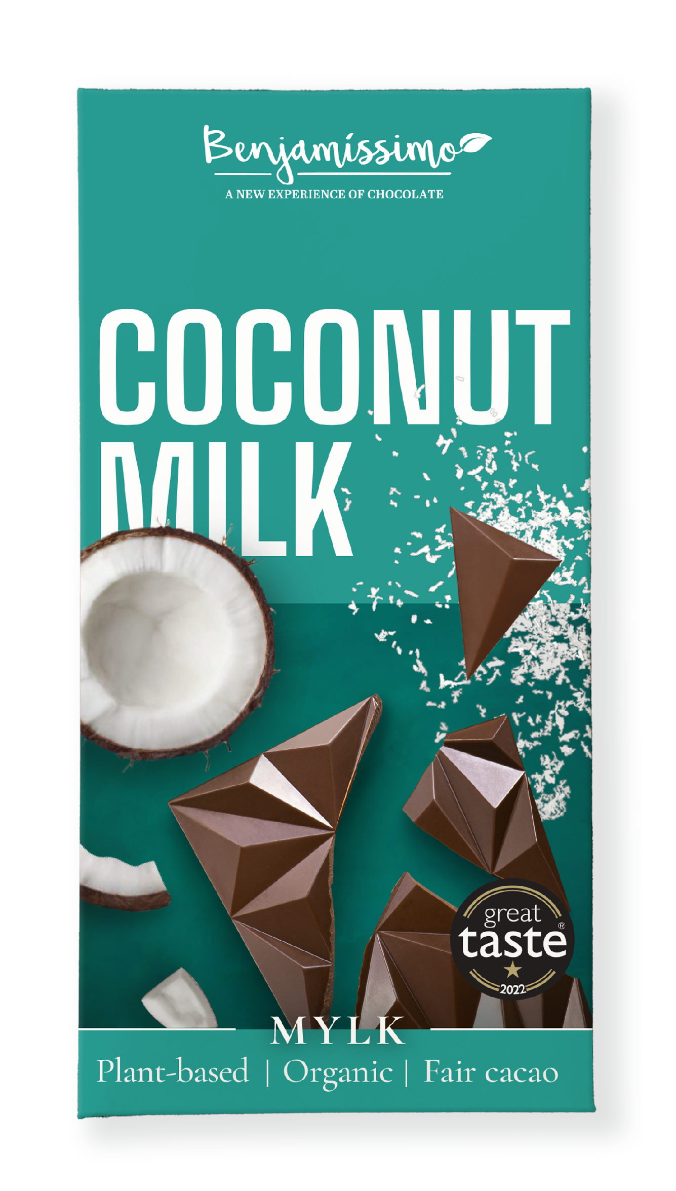 Benjamíssimo Čokoláda Coconut Milk s kokosem BIO (60 g) - metodou bean-to-bar PURO shop