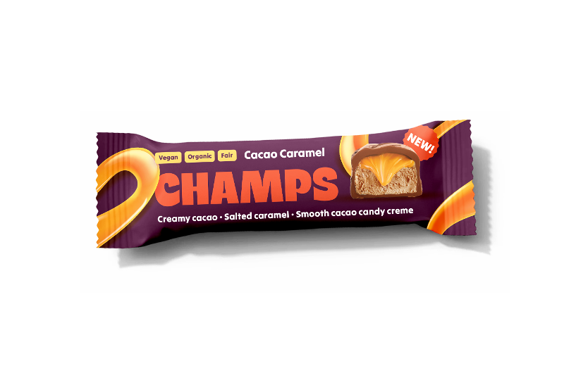 Champs Kakaovo-karamelová tyčinka BIO (45 g) - rychlá svačinka PURO shop