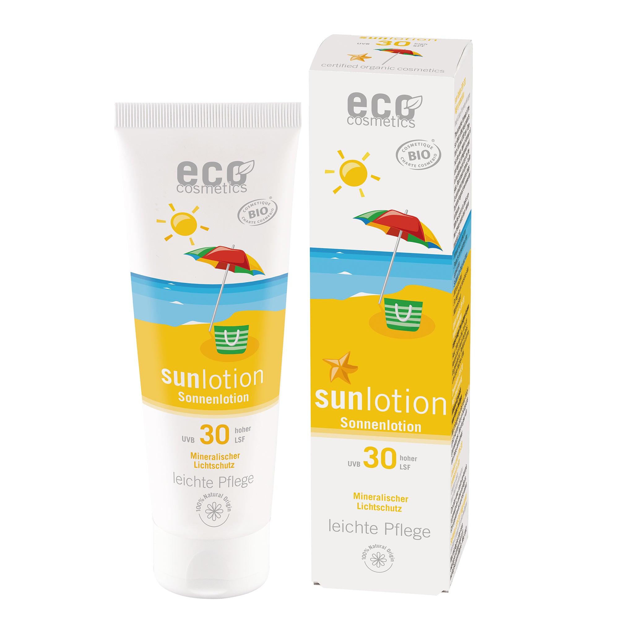 Eco Cosmetics Opalovací mléko SPF 30 BIO (125 ml) - s oxidem zinečnatým Eco Cosmetics