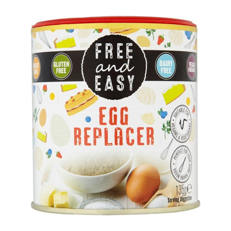 FREE & EASY Egg replacer Rostlinná náhrada vajec (135 g) - nahradí až 45 vajec PURO shop