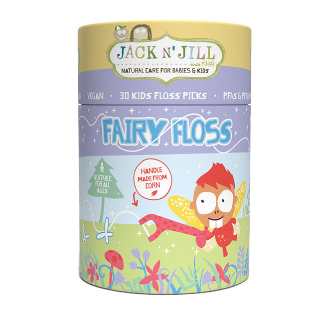 Jack n' Jill Zubní nit pro děti Fairy Floss (30 ks) - s dr��átkem ve tvaru žirafy Jack n' Jill