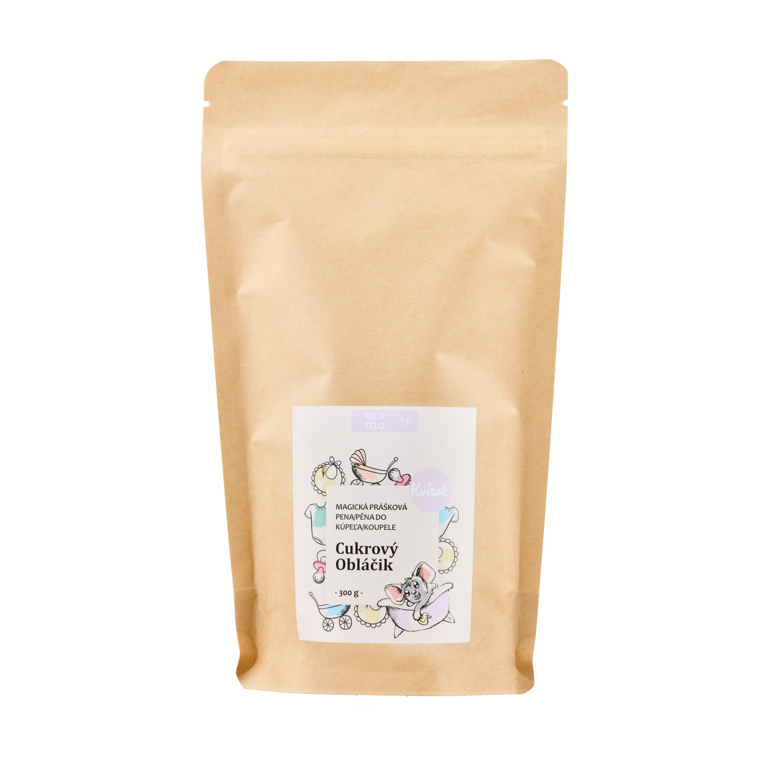 Kvitok Magická pěna do koupele Cukrový obláček - 300 g - krásně pění Kvitok