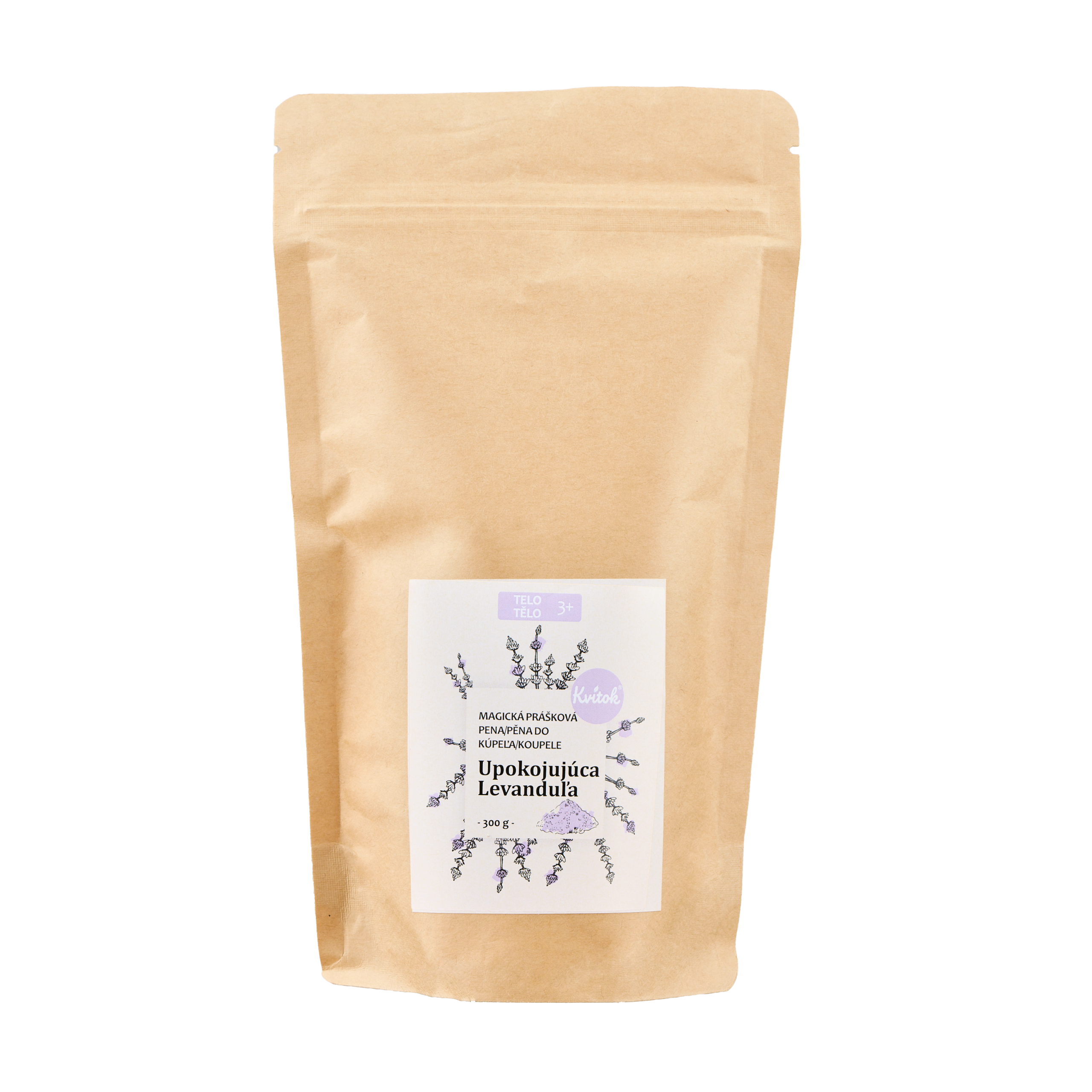 Kvitok Magická pěna do koupele Zklidňující levandule - 300 g - krásně pění Kvitok