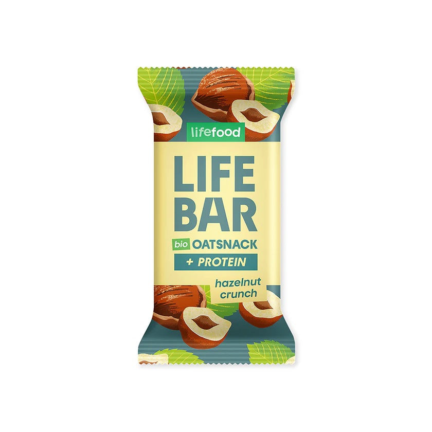 Lifefood Lifebar Oat protein snack Hazelnut crunch BIO (40 g) - bez lepku Lifefood