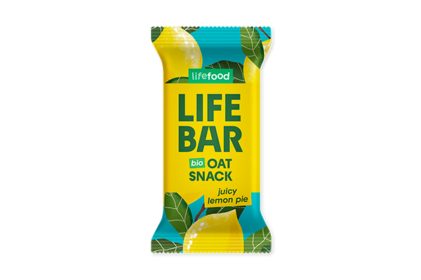 Lifefood Lifebar Oat snack Citron BIO (40 g) - bez lepku Lifefood