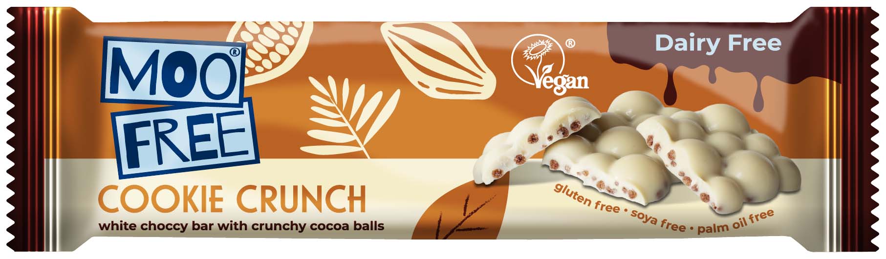 Moo-free Tyčinka s křupavými kuličkami (35 g) - fair trade kvalita PURO shop
