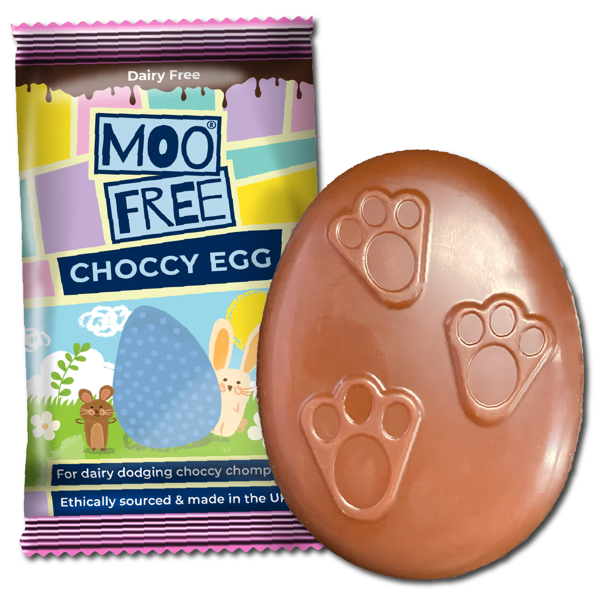 Moo-free Velikonoční čokoládové vajíčko (15 g) - fair trade kvalita PURO shop