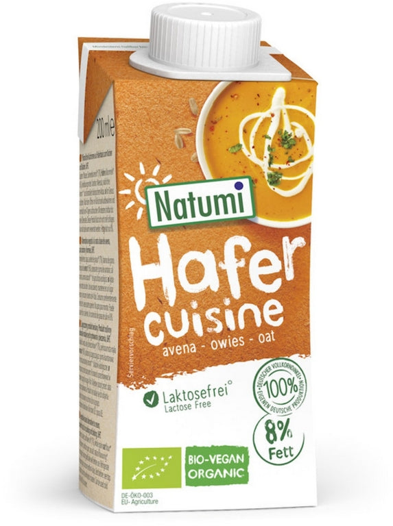 Natumi Ovesná alternativa smetany BIO (200 ml) - 100% rostlinný pomocník PURO shop