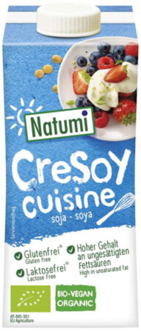 Natumi Sójová alternativa smetany BIO (200 ml) - ekologicky pěstovaná sója PURO shop