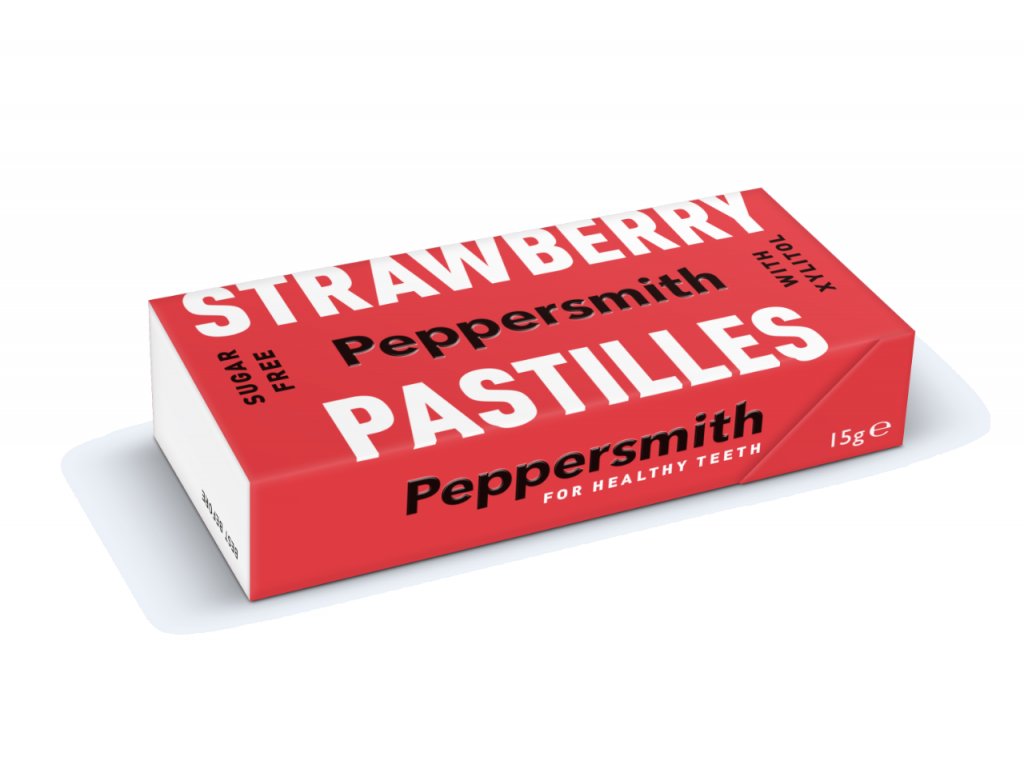 Peppersmith Jahodové pastilky (15 g) - bez problematických sladidel PURO shop